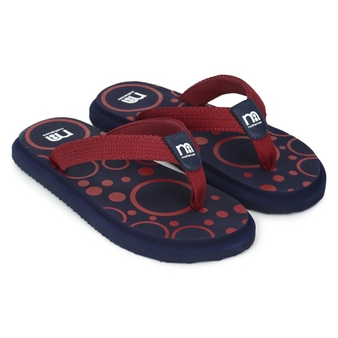 Unisex Slippers Circle Print - Red