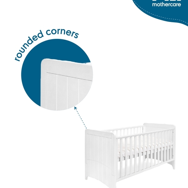 Buy Mothercare Camberley Baby Cot Bed White Online at Best Price