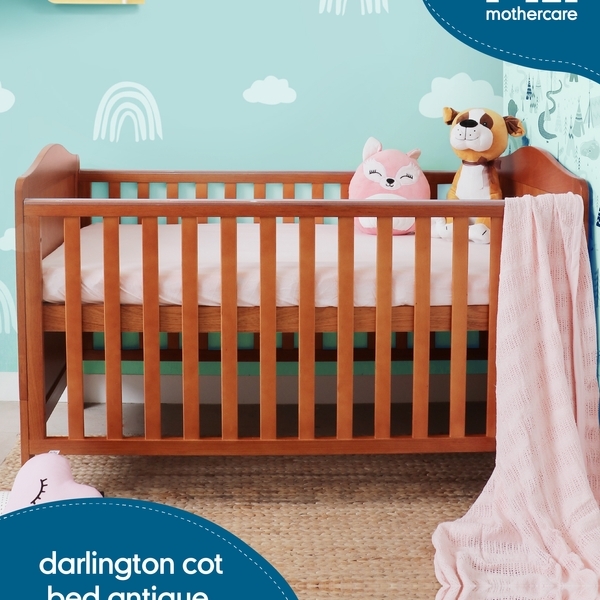 Buy Mothercare Darlington Cot Bed Antique Brown Online at Best Price