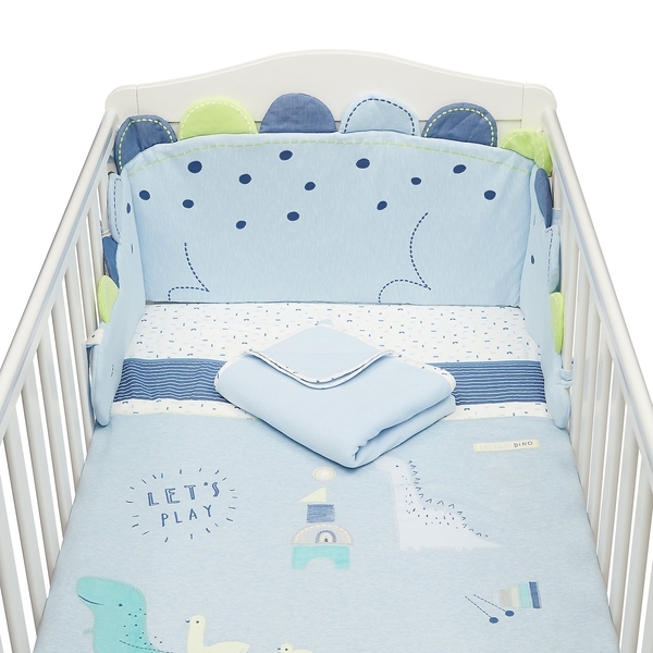 Buy Mothercare Sleepysaurus 4Pc Bed In Bag Baby Bedding Sets Blue ...