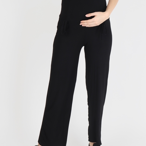 Cropped Maternity Trousers Black  Seraphine
