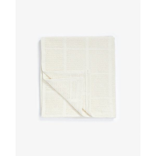 Buy MOTHERCARE CREAM ESSENTIALS COTBED CELLULAR BLANKET Online at Best