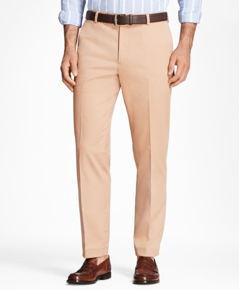 Buy Brooks Brothers Mens Mid Rise Twill Casual Pants Light Beige 38  Regular at Amazonin