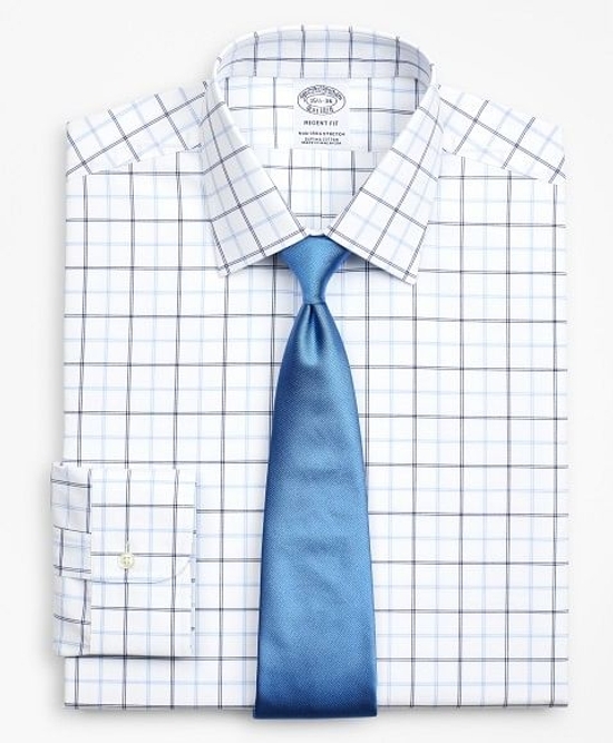 BKT20 Slim Dress Shirt in Pinpoint Oxford - Light Blue – Brooklyn Tailors