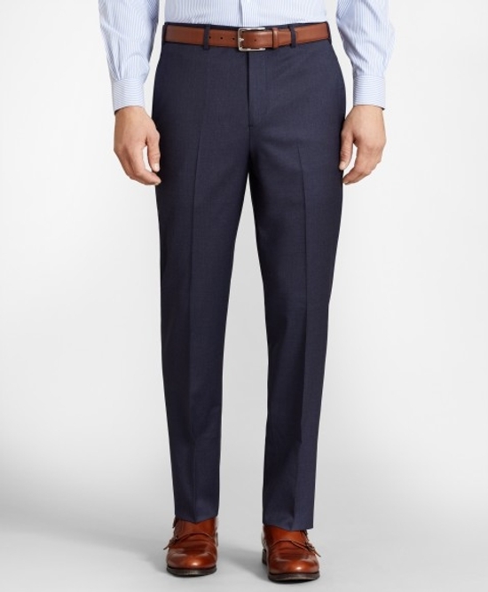 Buy Men Navy Check Slim Fit Formal Trousers Online  811025  Peter England