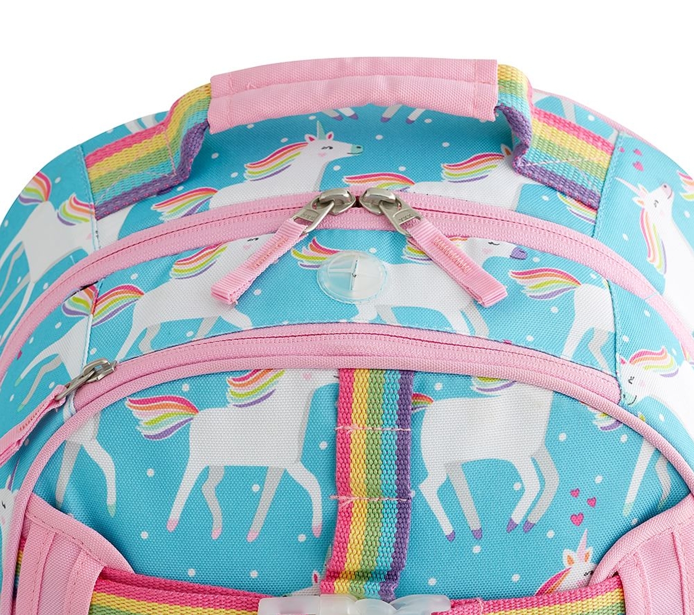 Mackenzie Aqua/Pink Unicorn Parade Large Duffle Bag