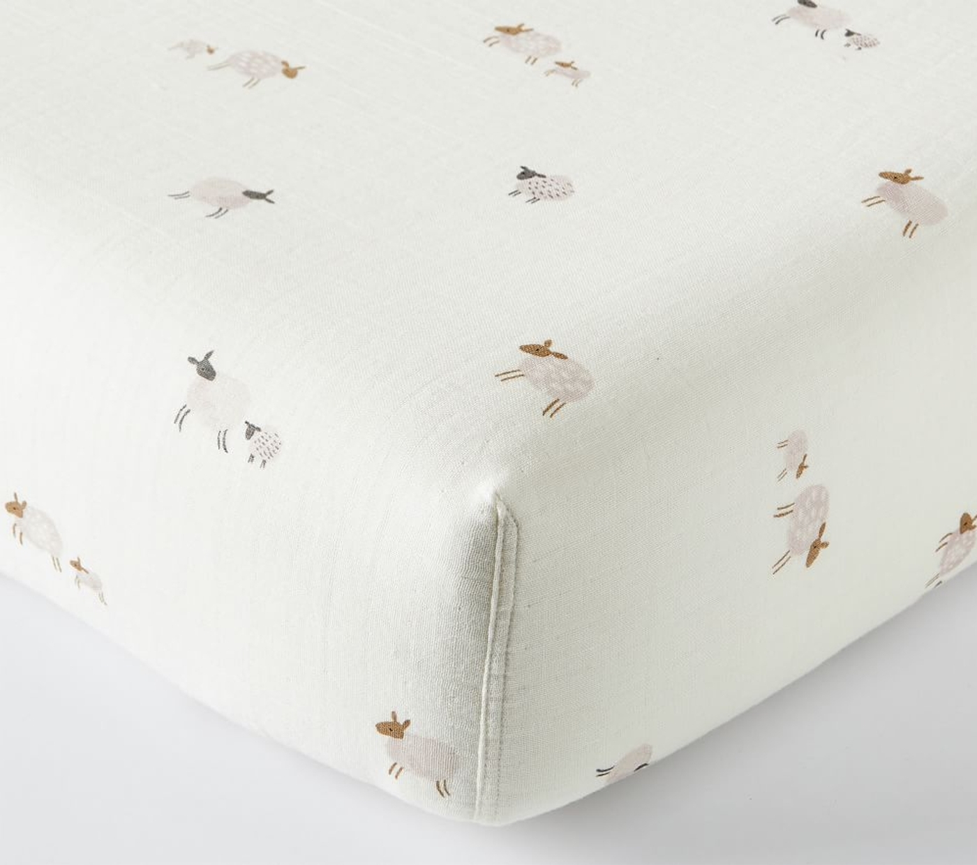 Sleepy Sheep Organic Muslin Crib Fitted Sheet