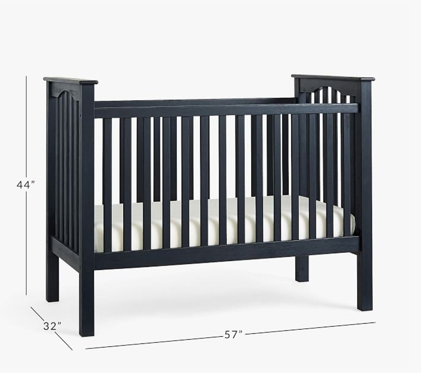 Kendall Convertible Crib Weathered White