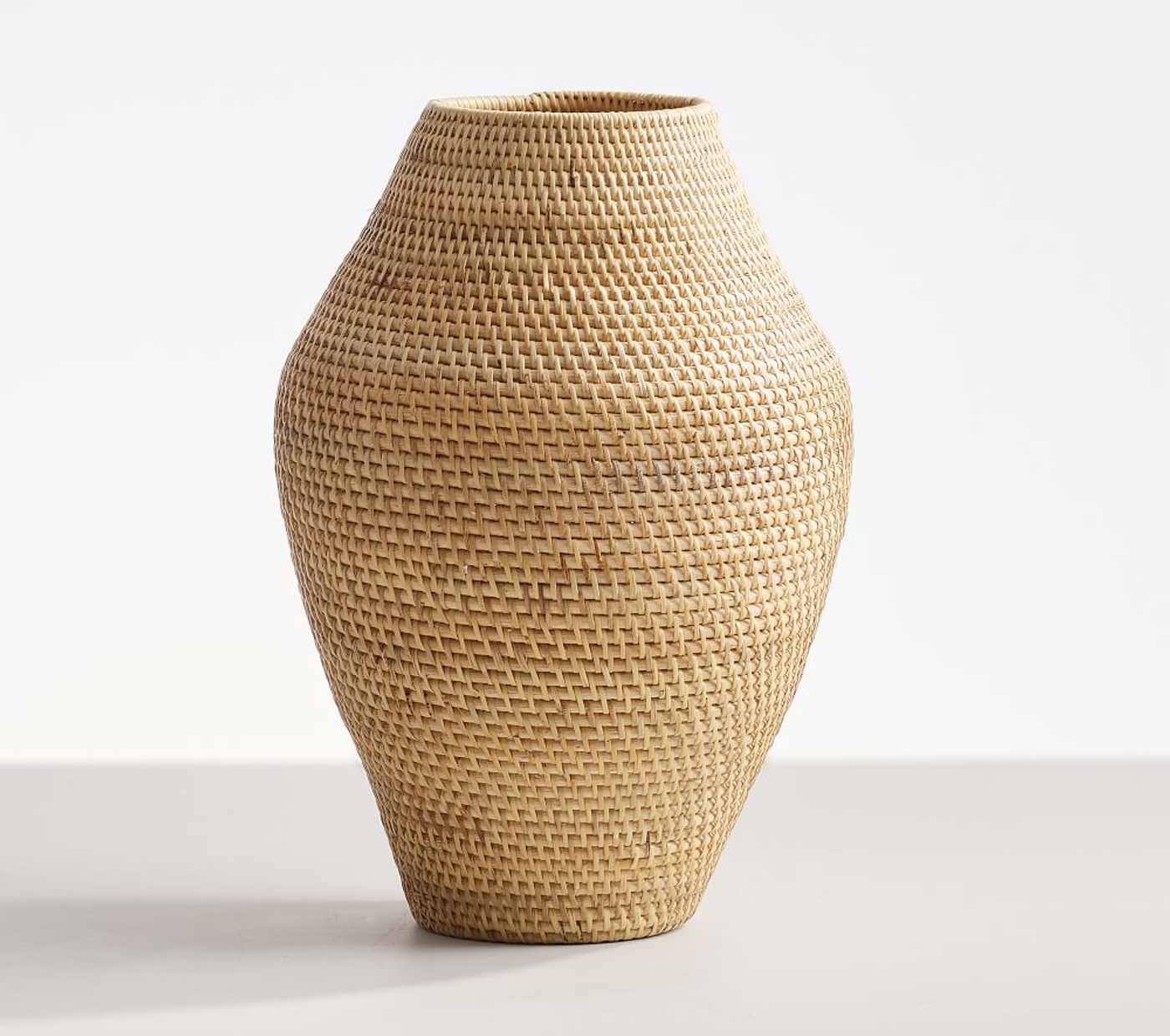 Woven Rattan Vases
