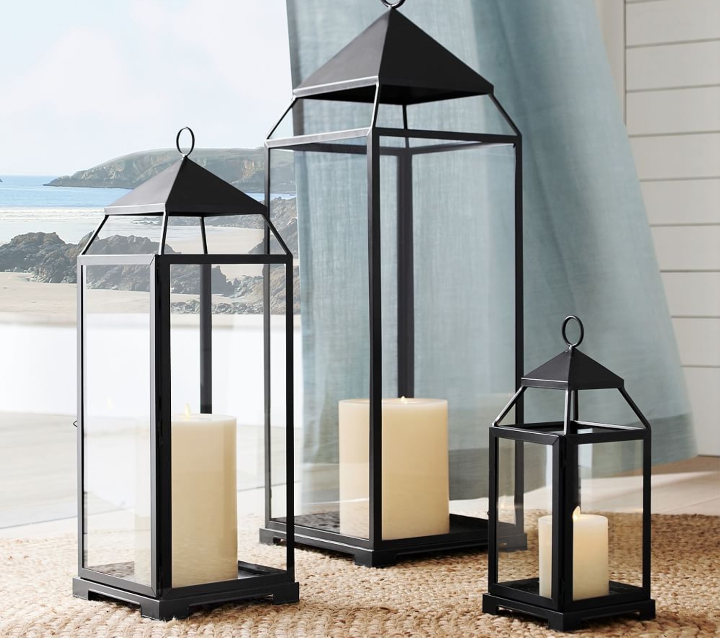 Malta Glass & Metal Indoor/Outdoor Lantern Bronze Finish