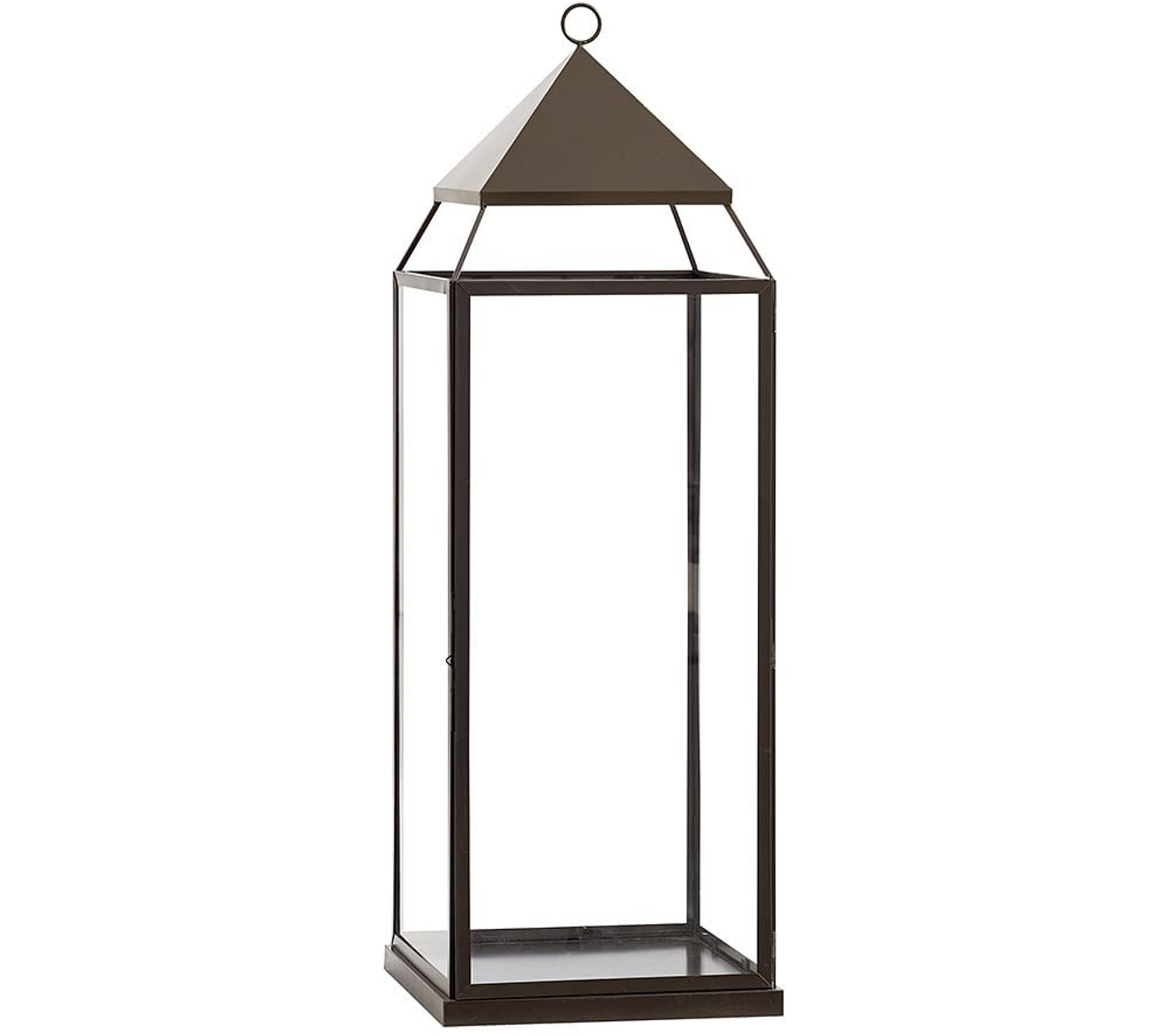 Malta Glass & Metal Indoor/Outdoor Lantern Bronze Finish
