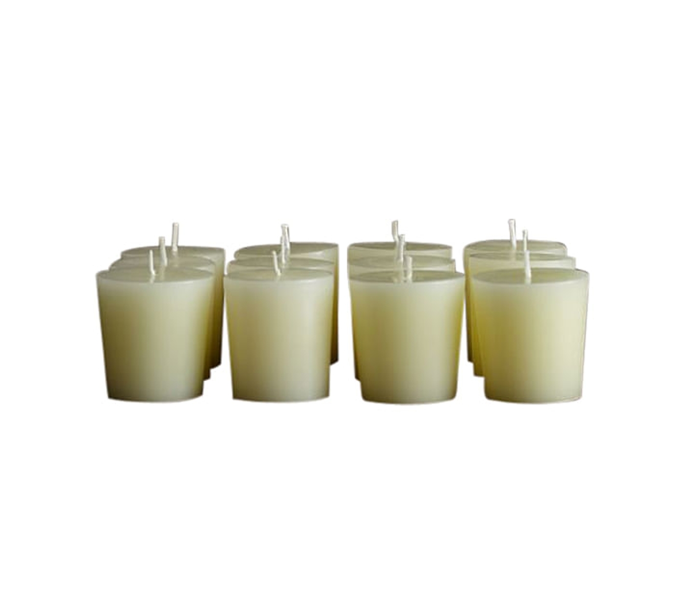 Unscented Votive Candles, Set of 12