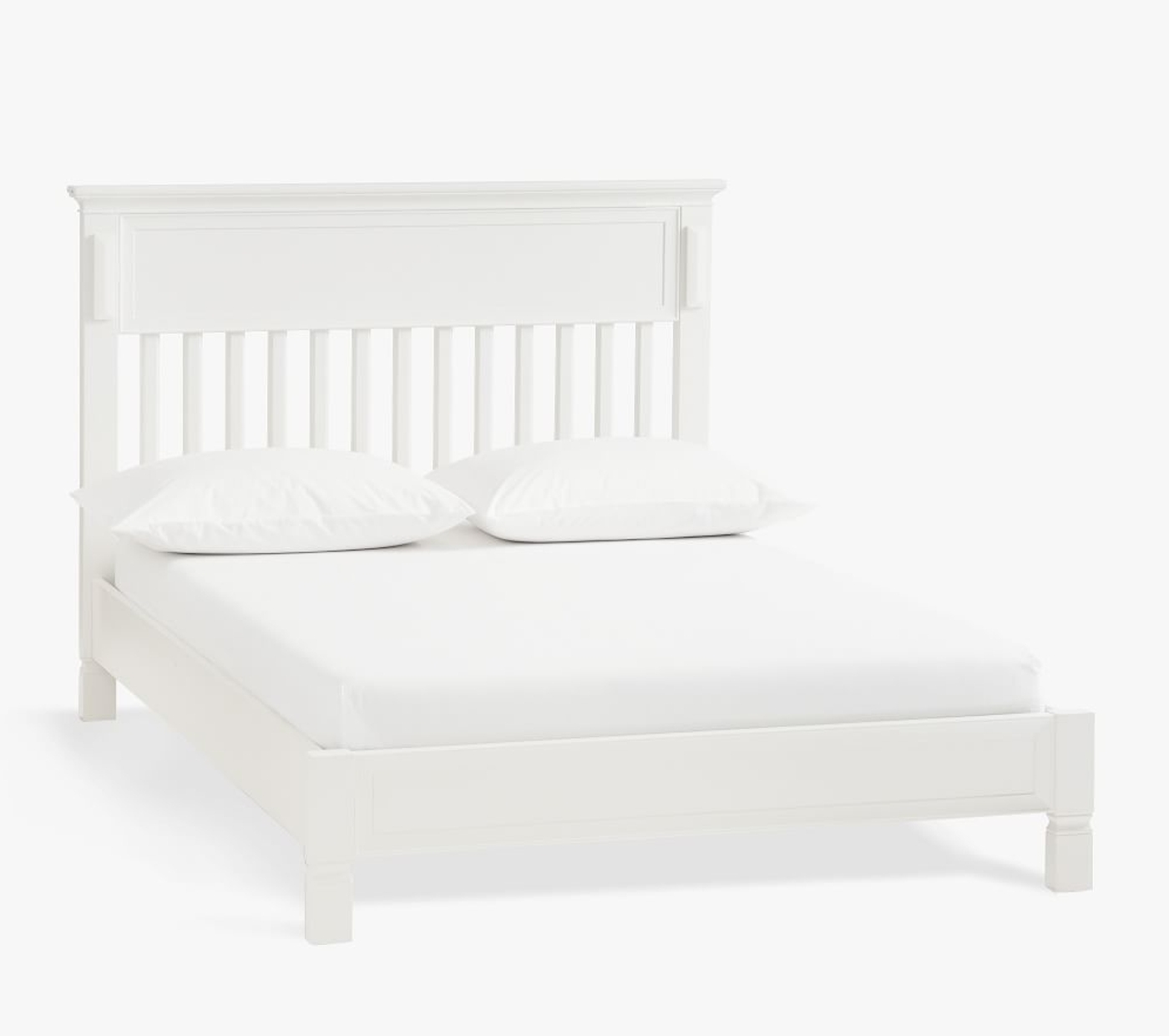 Larkin Low Footboard Full Bed Conversion Kit Simply White