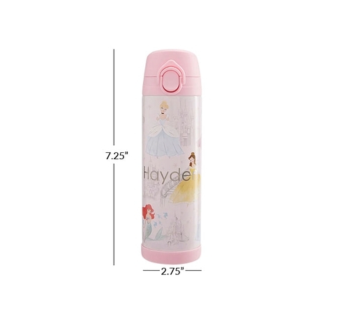 Large Mackenzie Water Bottle Disney Princess Castle