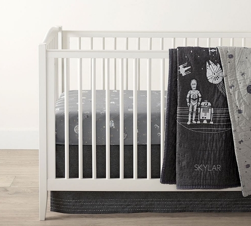 Star Wars Organic Allover Sky Crib Fitted Sheet