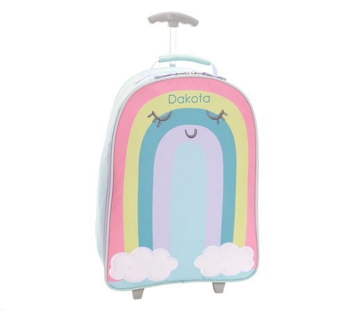 Mackenzie Aqua/Pink Unicorn Parade Large Duffle Bag