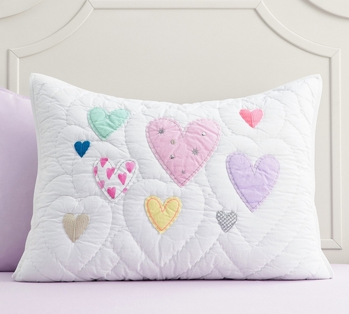 Confetti Hearts Quilt & Shams