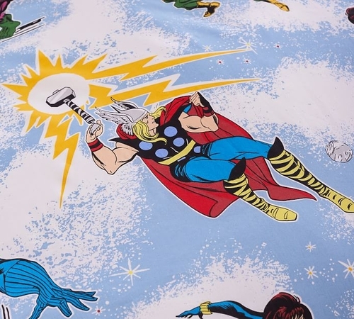 Marvel Heroes Glow-in-the-Dark Duvet Cover and Shams