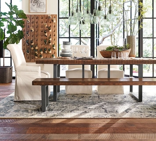 Griffin Reclaimed Wood Dining Table, 86 Inches L x 38 Inches W