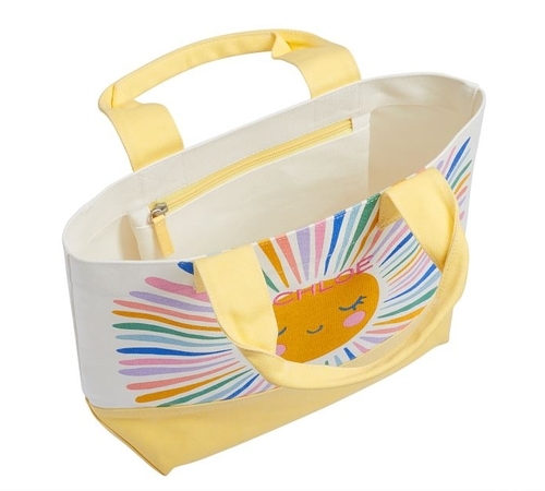 Yellow Rainbow Sun Icon Tote
