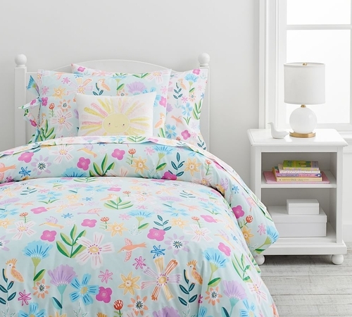 Naomi Floral Organic Sheet Set and Pillowcases