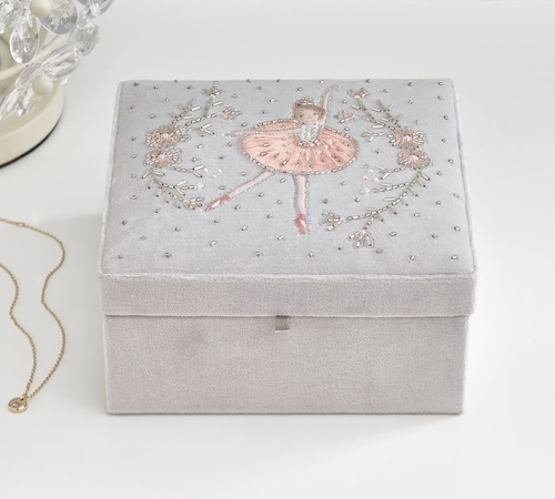 Camille Ballerina Velvet Jewelry Box