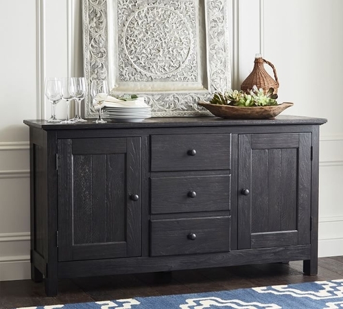 Benchwright 66" Buffet, Blackened Oak