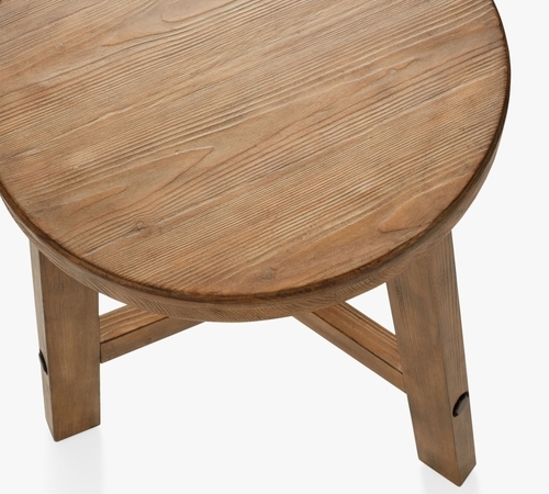 Rustic Farmhouse Round Side Table
