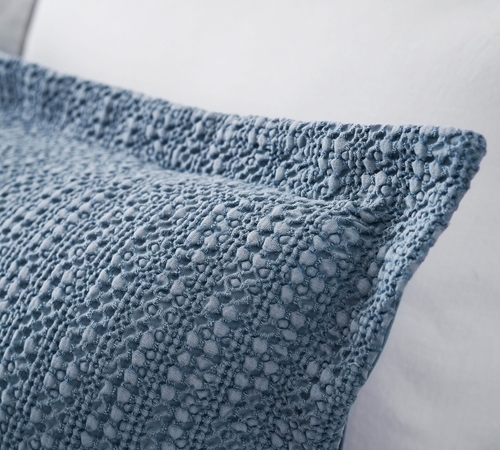 Chambray Honeycomb Cotton Duvet Cover