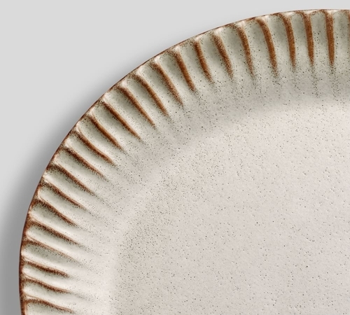 Ridge Textured Dinner Plate -Set of 4