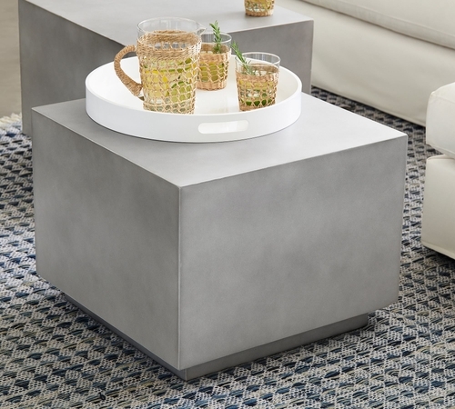 Palma Concrete Outdoor Cube Table