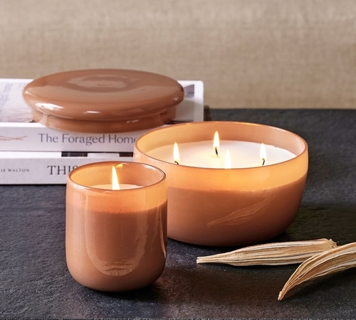 Modern Glass Scented Candles-Neutrals