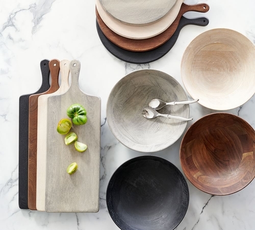 Chateau Acacia Wood Salad Bowls
