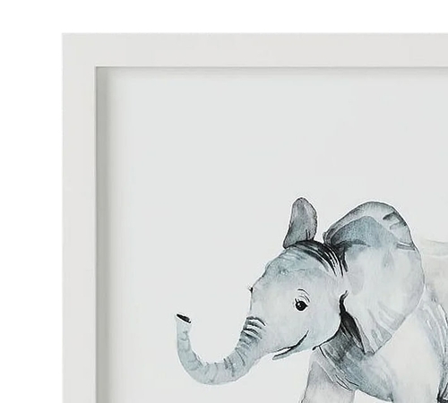 Elephant Nursery Animal Art frame