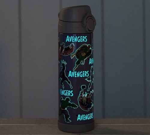 Marvel Glow-in-the-Dark Avengers, Water Bottle