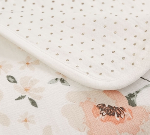 Muslin Meredith Baby Blanket, 47x47 inches