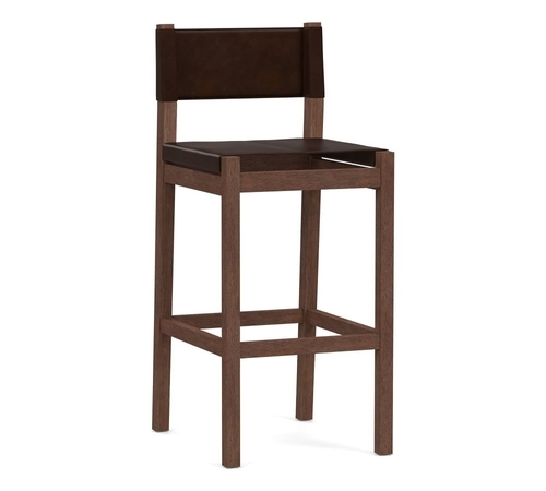 Segura Leather Bar Stool