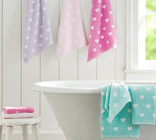Heart Bath Towel Collection
