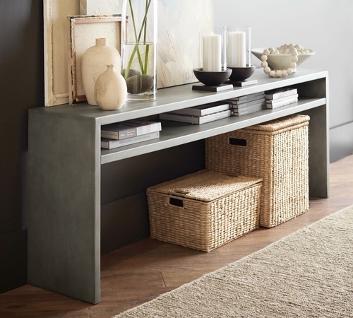 Byron 84 Inches Waterfall Console Table