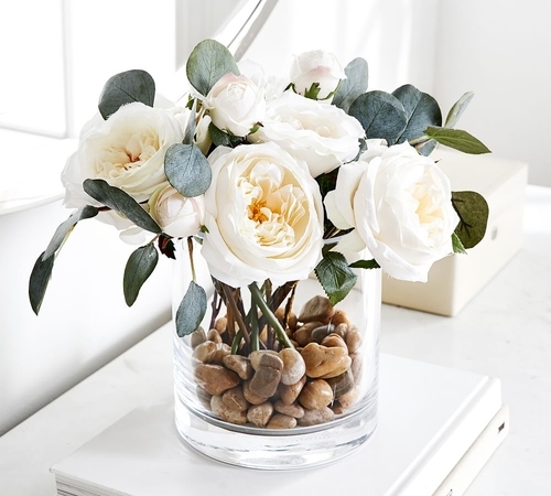 Faux Silver Dollar Eucalyptus Branch