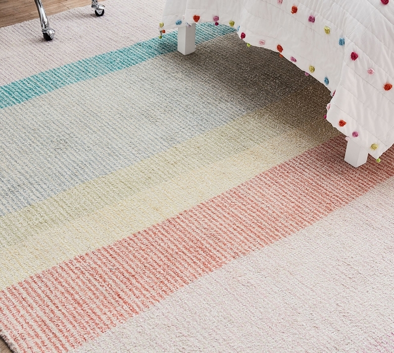 Rainbow Ombre Rug 5x8 Pastel Multi