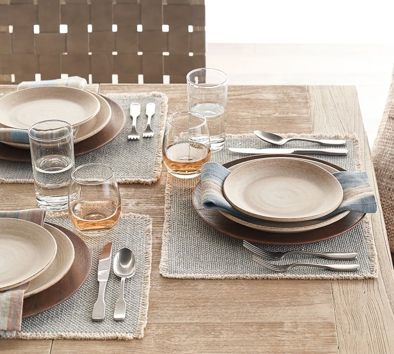 Mason Handwoven Cotton Fringe Placemats