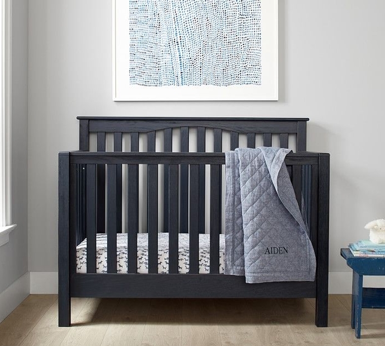 Kendall 4in1 Convertible Crib Weathered Navy