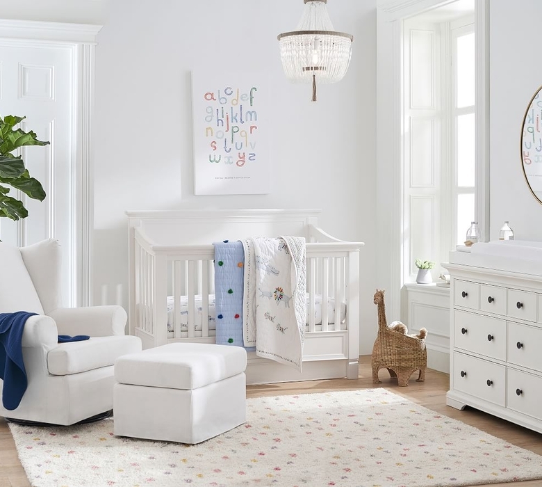 Larkin 4In1 Convertible Crib Simply White