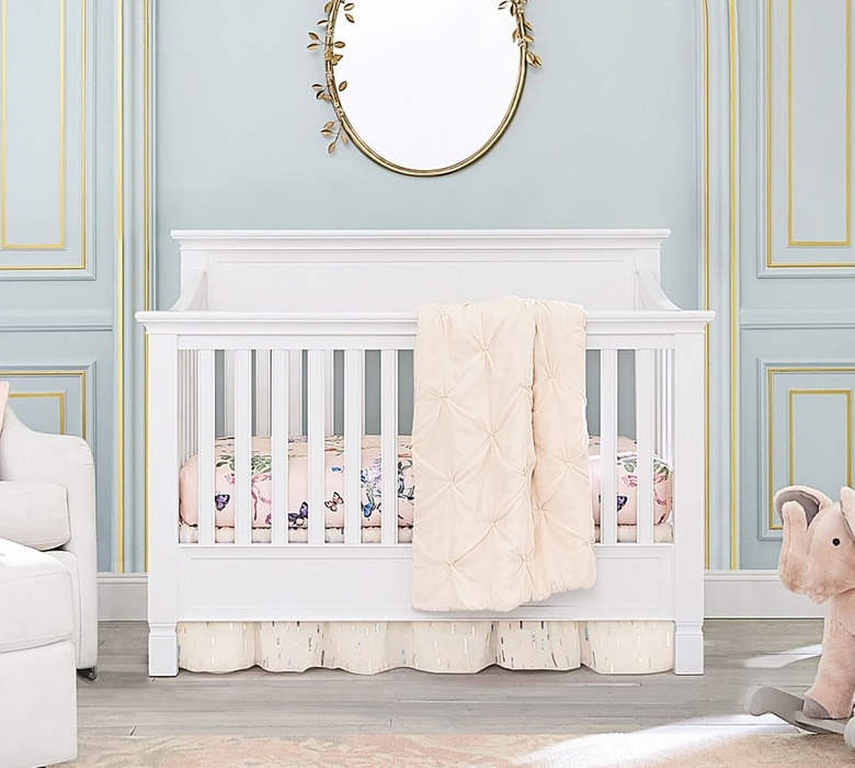 Larkin 4In1 Convertible Crib Simply White