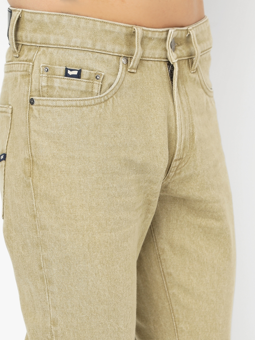 Buy Men Cream Solid Carrot Fit Casual Trousers Online  753403  Peter  England