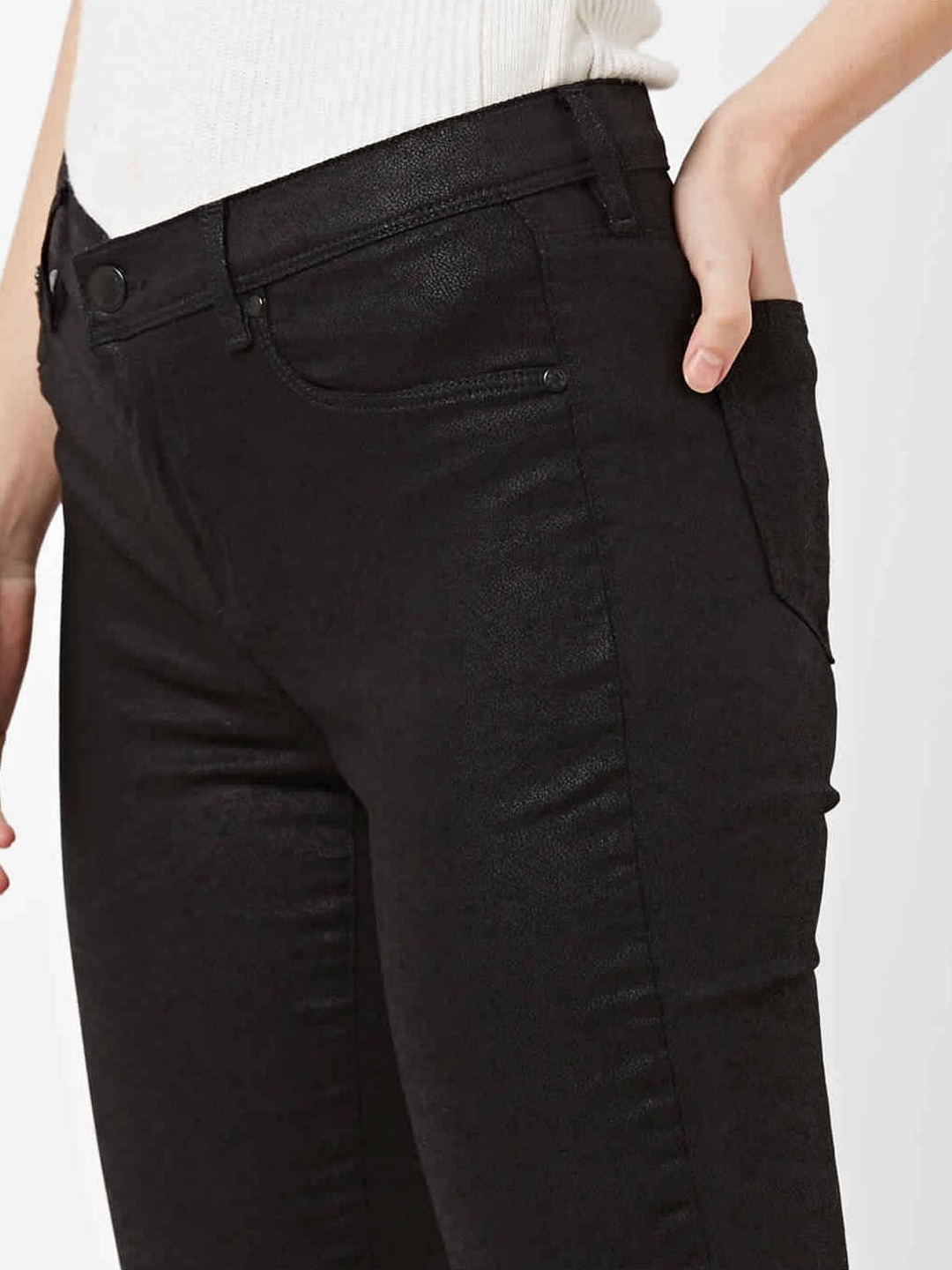 Women's Skinny Fit textured Sumatra Jeans