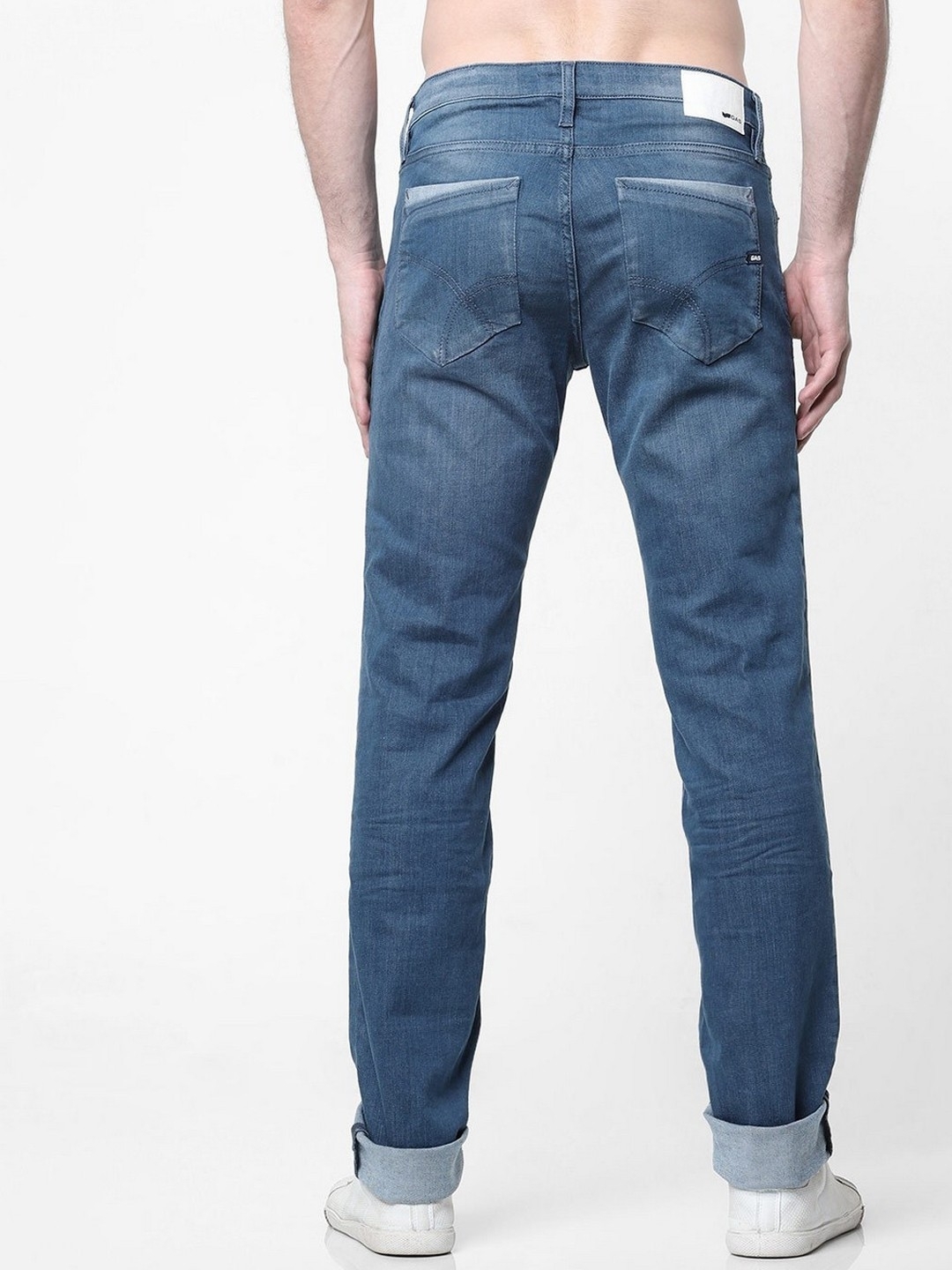 Men's Mitch Straight Fit Mid blue Jeans