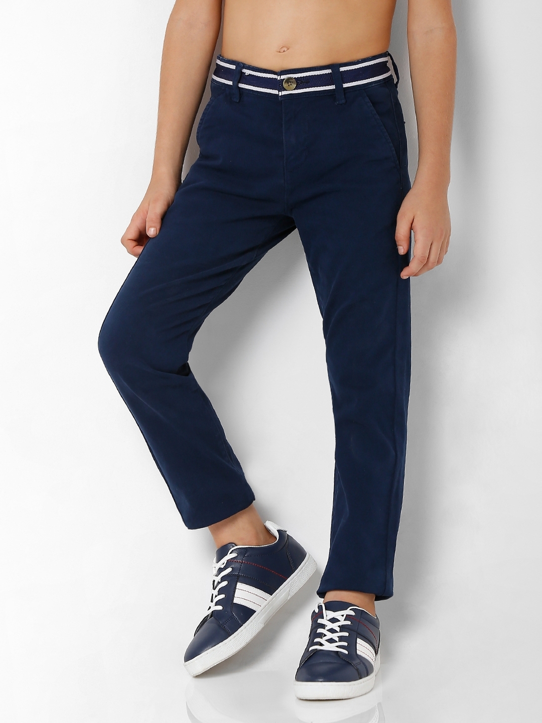 fcityin  Elanhood Blue Slim Fit Formal Trouser For Mens  Fashionable  Modern