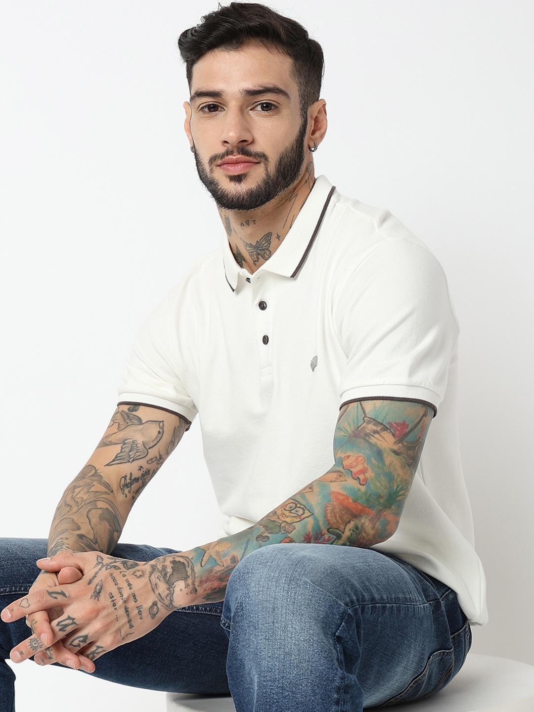 MEN'S RALPH TIP IN POLO